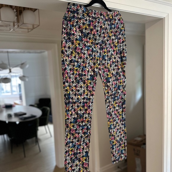ERDEM straight leg multicolour houndstooth pattern Sidney pants - Size 8. - Picture 7 of 13